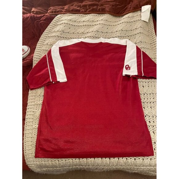 Nike Team Oklahoma Sooners Red & White V-Neck Jersey Medium - Picture 3 of 16